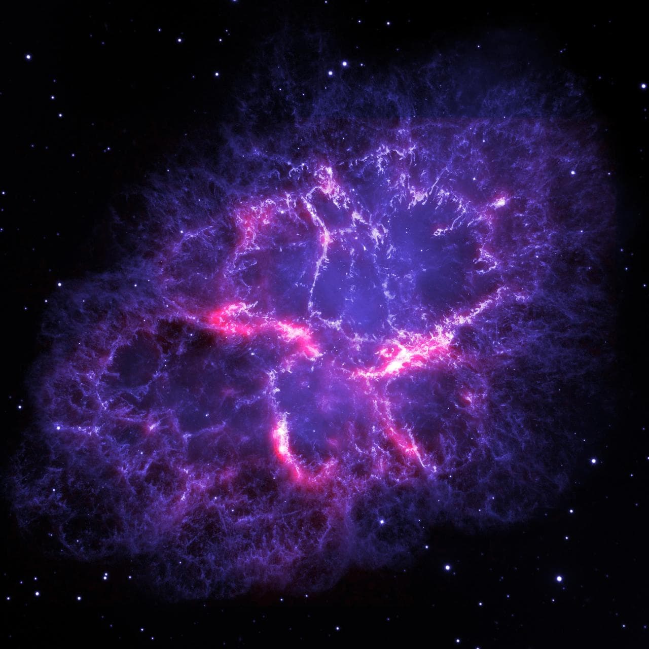 NASA Spitzer infrared image of a star-forming nebula