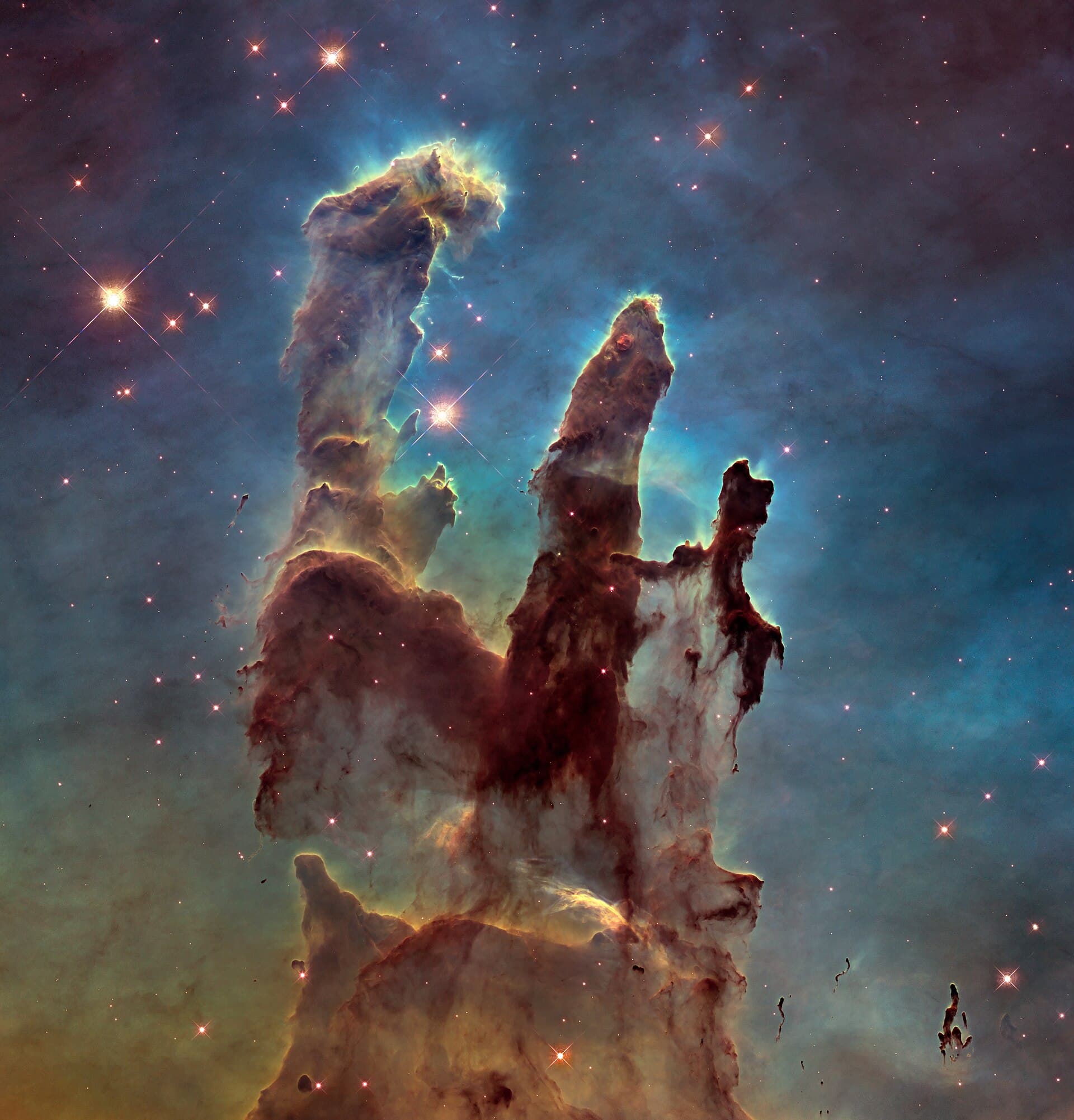Sample preview: NASA's Hubble Space Telescope view of the Pillars of Creation in the Eagle Nebula