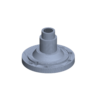 CAD render of Altitude Bearing Hubs