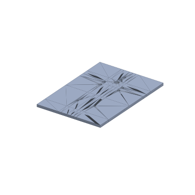 CAD render of Bearing Tower Plates
