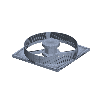 CAD render of Rear Cooling Fan
