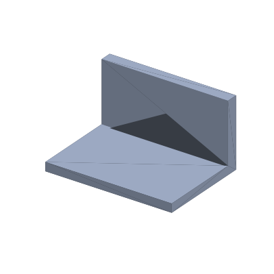 CAD render of Mirror Clips