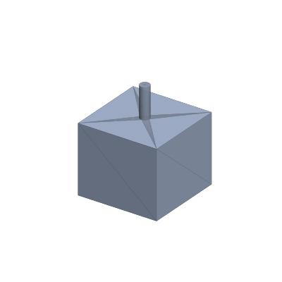 CAD render of NEMA 17 Stepper (Azimuth)
